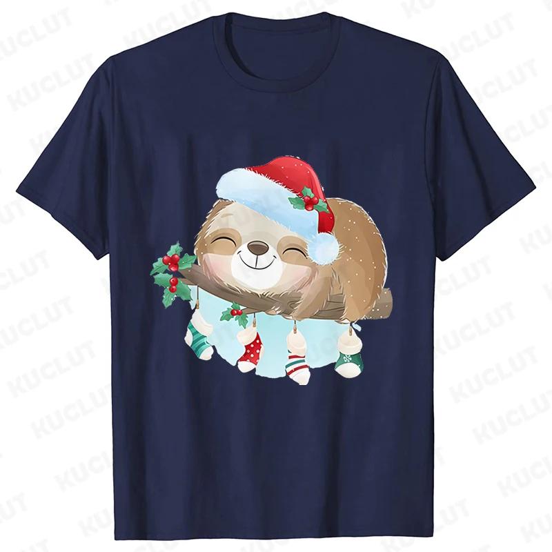 Módní lenochod tričko s krátkým rukávem Y2k trička pro ženy vtipná vánoční světýlka trička dámské halenky korejský ležérní streetwear