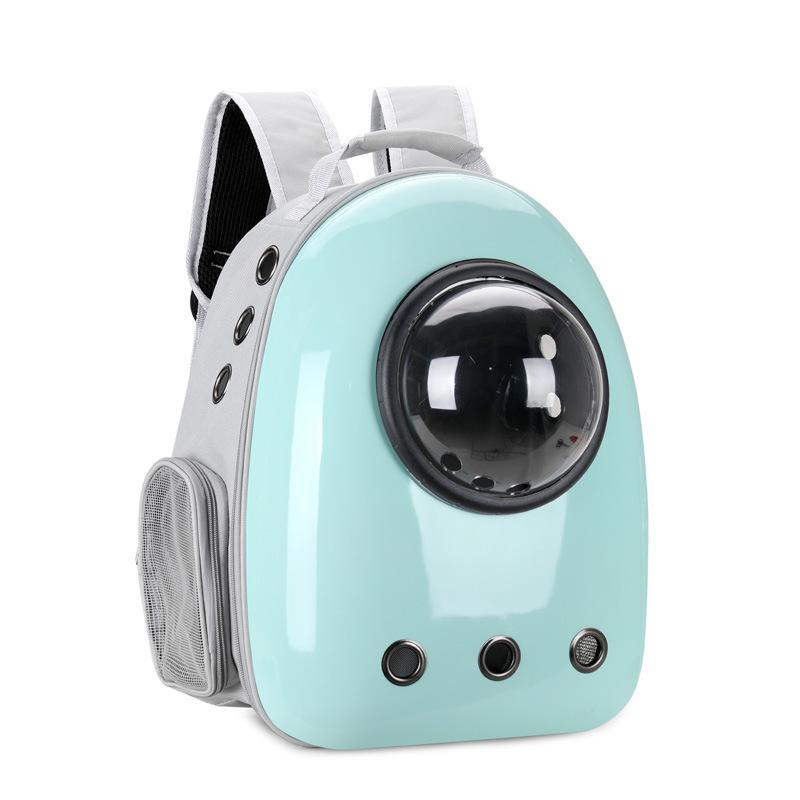 

Сумка через плечо для выгула домашних животных 1 шт., сумка через плечо для кошек, дышащая, портативная, складная, прозрачная, большой емкости, товары для животных зелёный