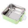 Metal Hanging Pet Bowl Square Shape Adjustable Mount Metal Dog Bowl Food Grade Detachable Inner Bowl Crate Mount Pet Bowl
