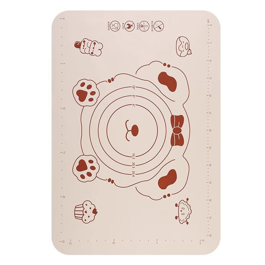 Large Silicone Baking Mat Thick Nonstick Kneading Dough Mat Pizza Cake Sheet Liner Pastry Tools Dough Rolling Mat
