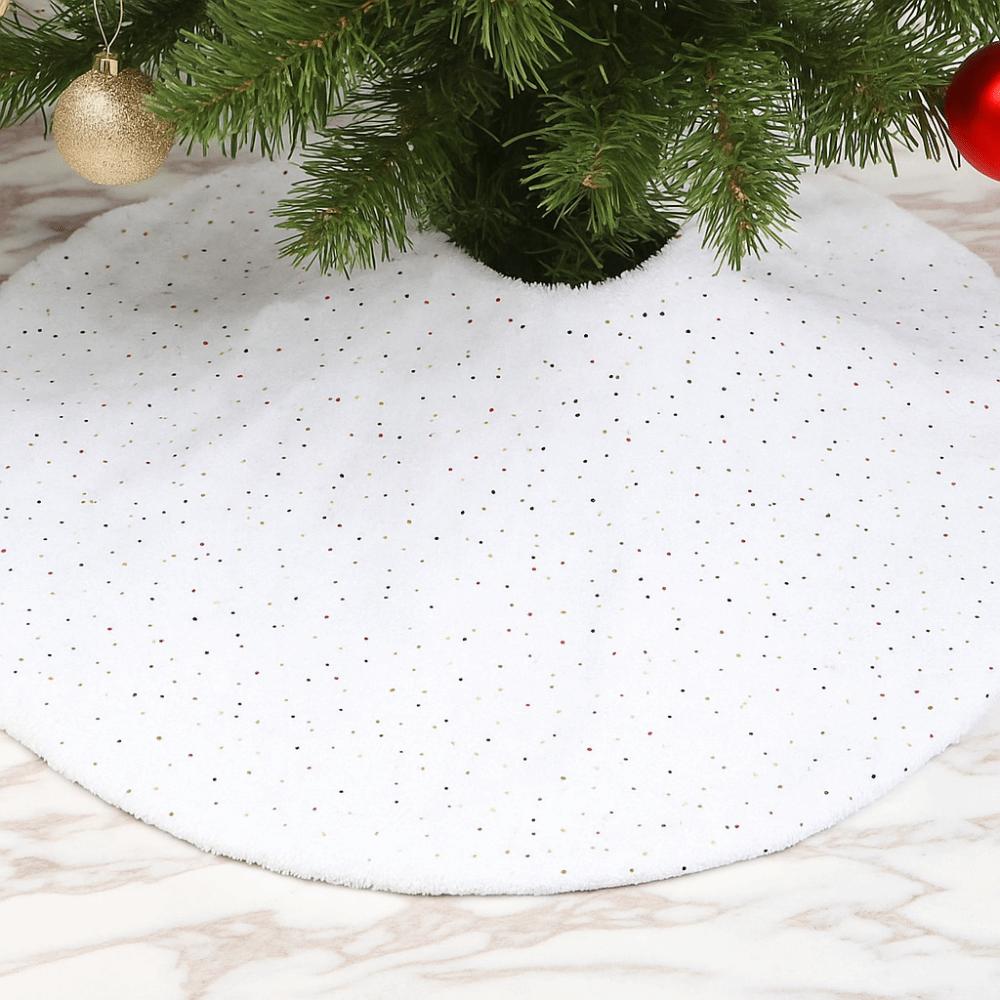Artificial Cotton Christmas Snow Blanket Decoratiive DIY Christmas Tree Backdrop Reusable Simulation Fake Snow Carpet