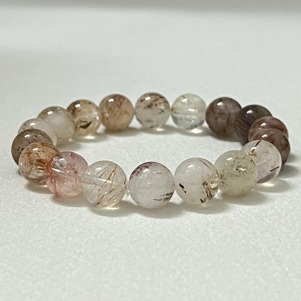 Women Natural Crystal Beaded Bracelets 8mm 10mm 12mm Round Yoga Bead Stretch Bangle Handmade DIY Jewelry Gift