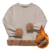 Maglione Invernale da Uomo Collo Tondo in Pile Spesso - Caldo Pullover a Manica Lunga Lavorato a Maglia