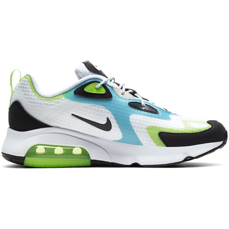 New Nike Air Max 200 White Electric Green Oracle Aqua CJ0575-101