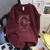 European Style Carpet Print Unisex Long Sleeve Trendy Y2K Loose T-shirt for Autumn/Winter