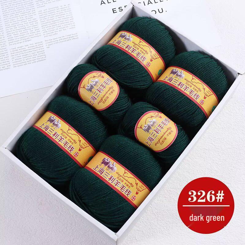 Premium Medium Thick Pure Goat Wool Yarn Balls for Handmade DIY Scarves