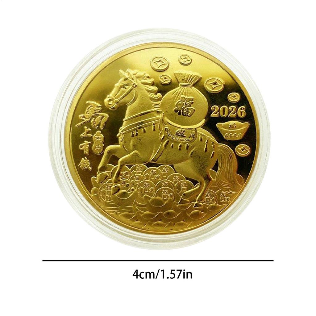 Chinese New Year Horse Coin Year Of The Horse Coin For Collectors Collection Display Collecting For Kids Women Decor Home Art