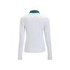Li-Ning Tennis Series Color Block Stylish Simple Half-Zip Long Sleeve T-Shirt Women tops ATLV204-1