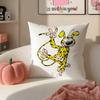 Cartoon adventurous MMarsupilami Cushion Cover Pillowcase Short Plush Invisible zipper Room Sofa Cushion Cover