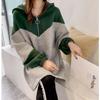Hooded Maternity Dress: Long Sleeve Mid-Length Plus Size for Autumn & Winter