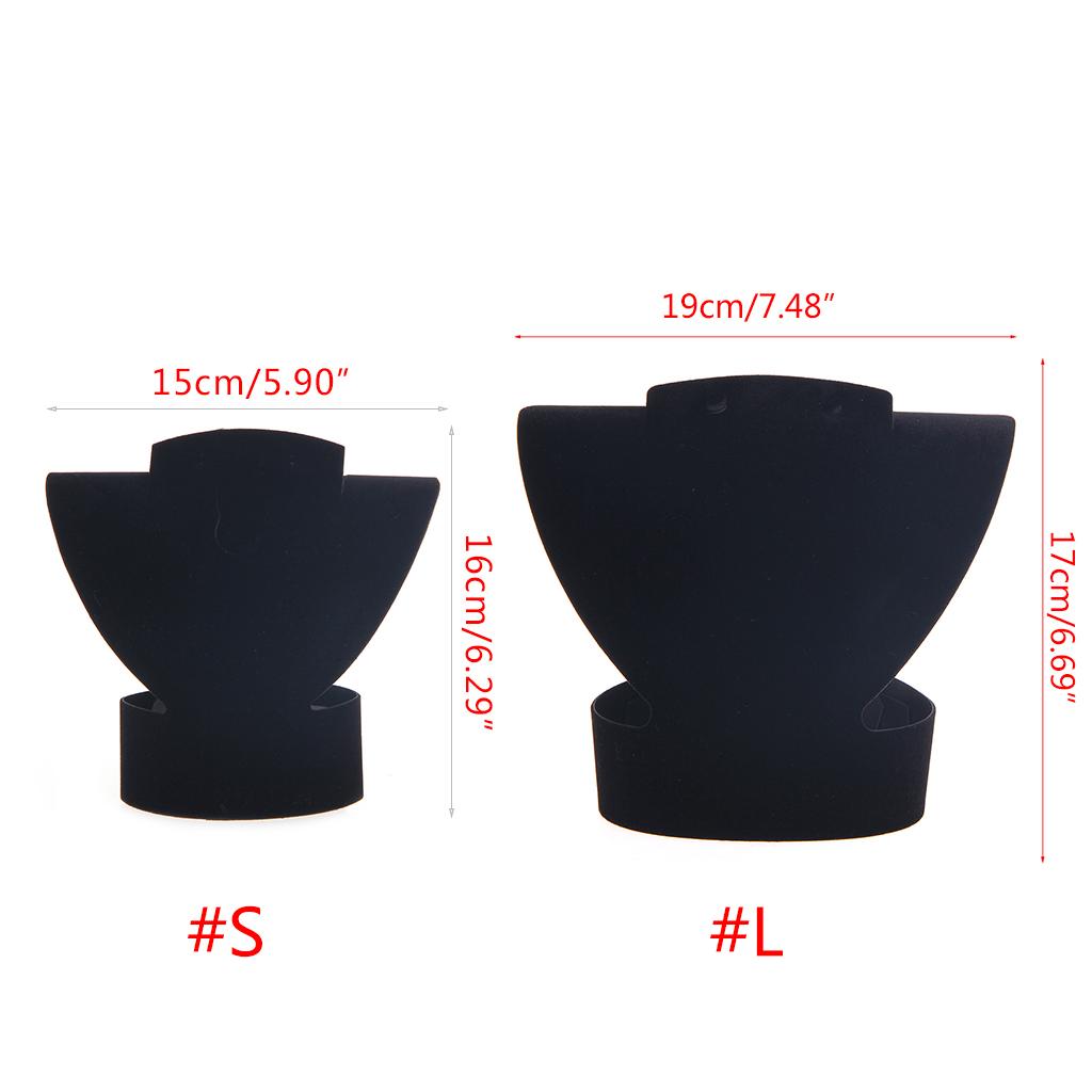 Černý Bílý Sametový Stojan na Náušnice Přívěsek Organizér na Šperky Stojanový Držák na Náhrdelník Stojan pro Výlohu