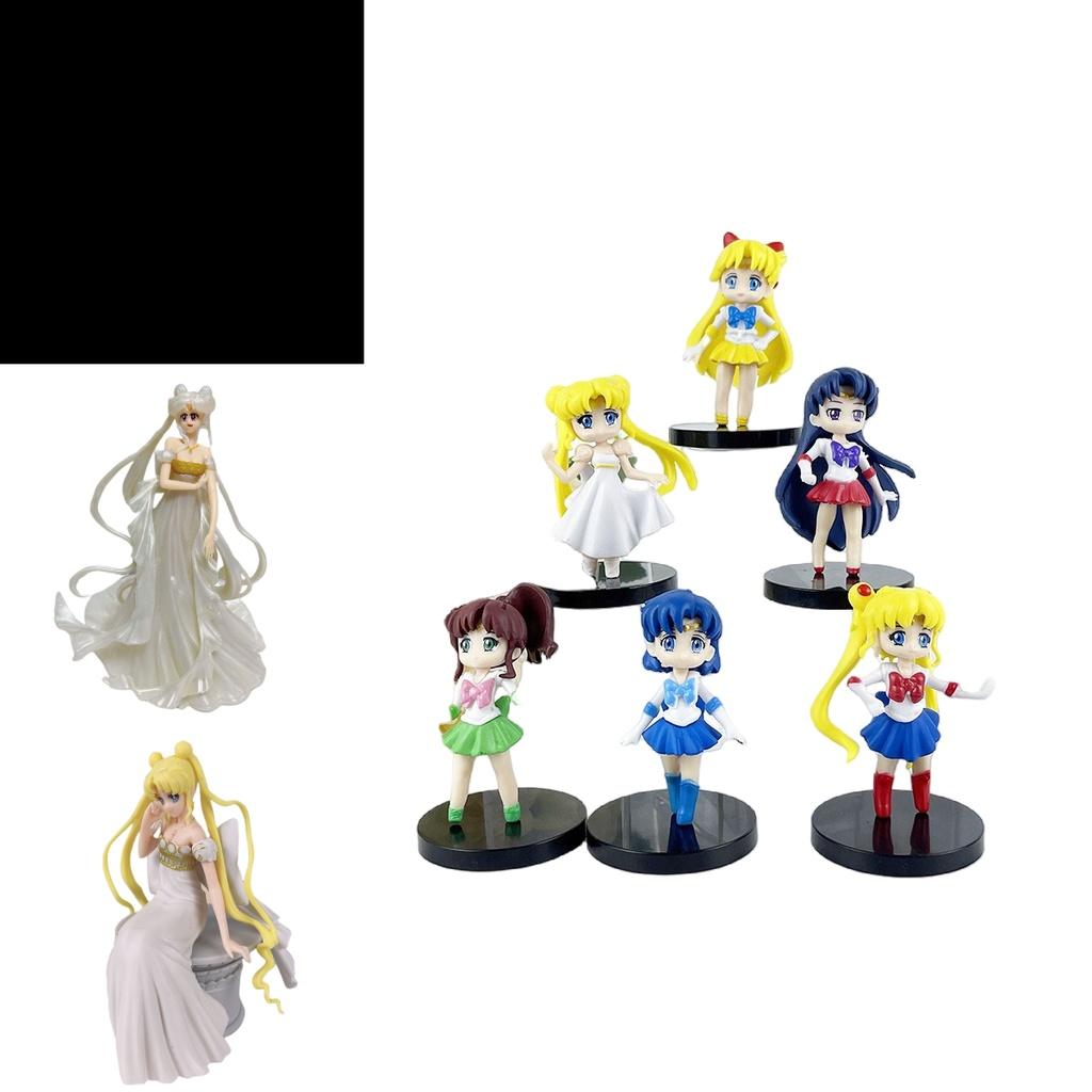 Authentic Pvc Sailor Moon Figures Complete Q-version Set