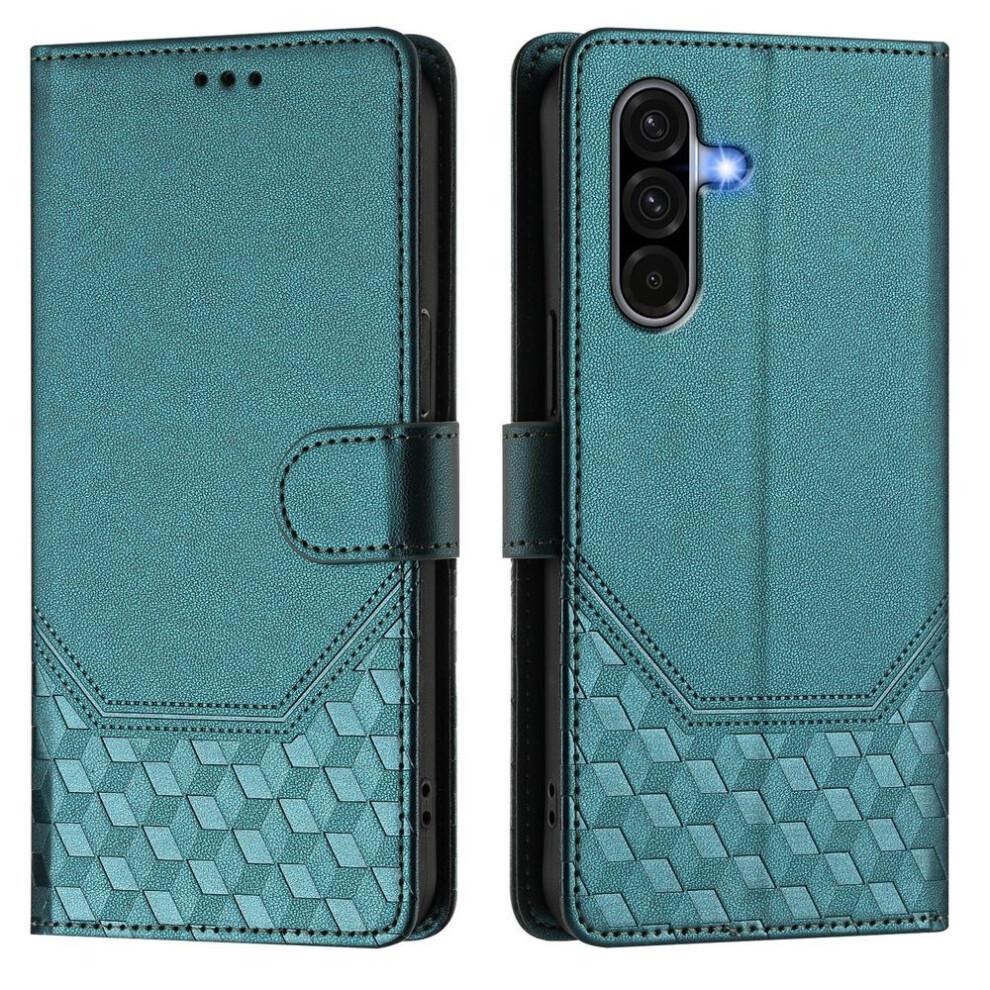 (dark Green, Samsung A16) Leather Case Wallet Durable Leather Rfid Blocking Card Holders Shockproof Kickstand Protective Flip Cover