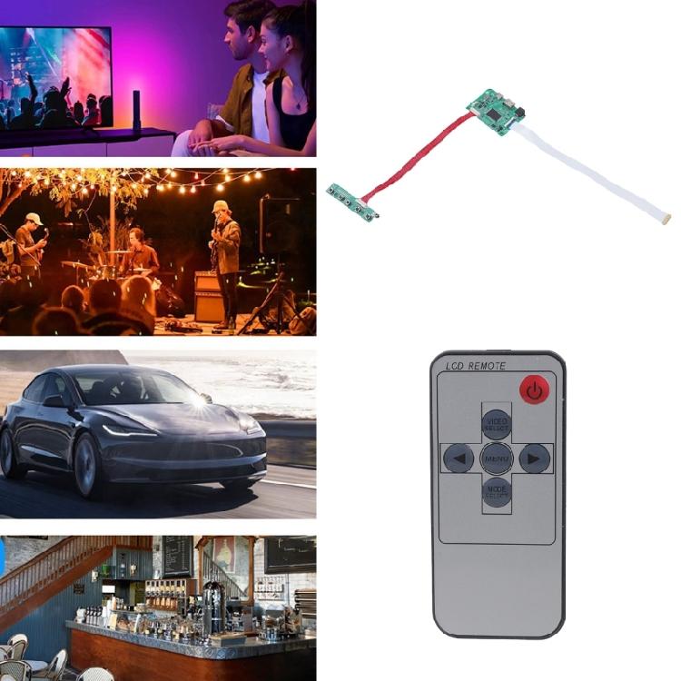 Universal eDP Driver Board for 10-17.3Inch LCDs No Programming Required Multi Resolution and High Temp Durability