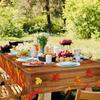 2 PCS Fall Plastic Tablecloth Disposable Maple Leaf Table Covers Thanksgiving Wood Grain Tablecloths for Autumn Harvest Party Farmhouse Table