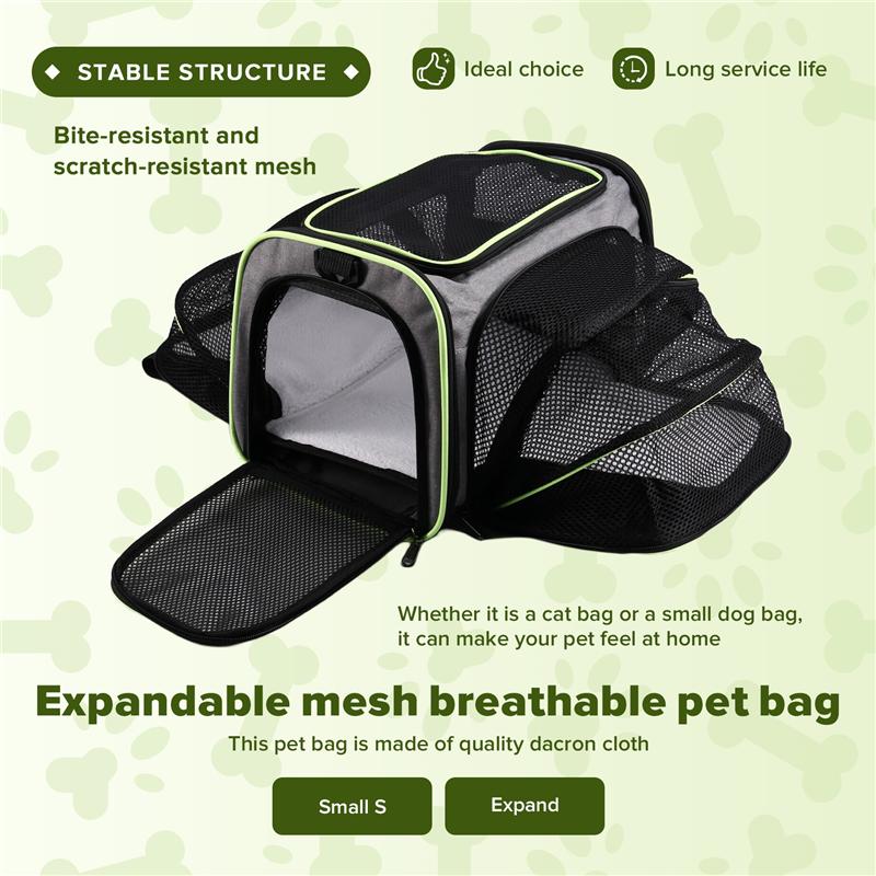 Foldable Pet Bag Breathable Carrying Bag For Dogs-Cat Out Bag Small Dog Charter Carrier Portable Car Bag
