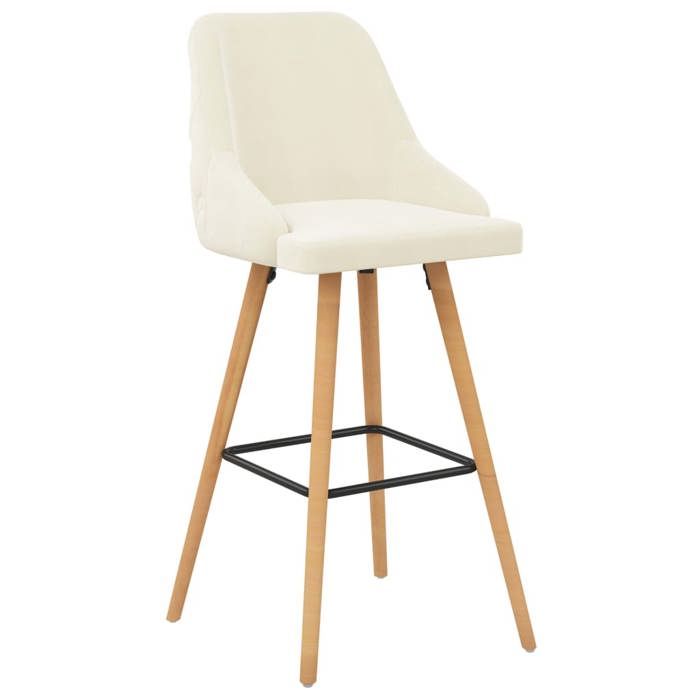 VidaXL Lot de 2 Chaises de Bar, Siège de Pub, Chaise de Bistrot, Meuble de Salle à Manger Cuisine Salon Maison Intérieur, 289556
