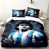 Conjunto de 3 peças Diego Maradona Perfeito para uso no quarto Conjunto de cama confortável inclui uma capa de edredom e duas fronhas Presente ideal de aniversário ou Natal