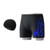 Nylon Flame Men's Swim Trunks & Goggles Set - Quick-Dry Square Leg Training Swimwear