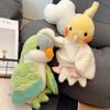 Weiche Vogel-Handpuppe Wellensittich Nymphensittich Spielzeug Requisiten 20cm Mönchssittich Flauschige Papageienpuppe Kinder