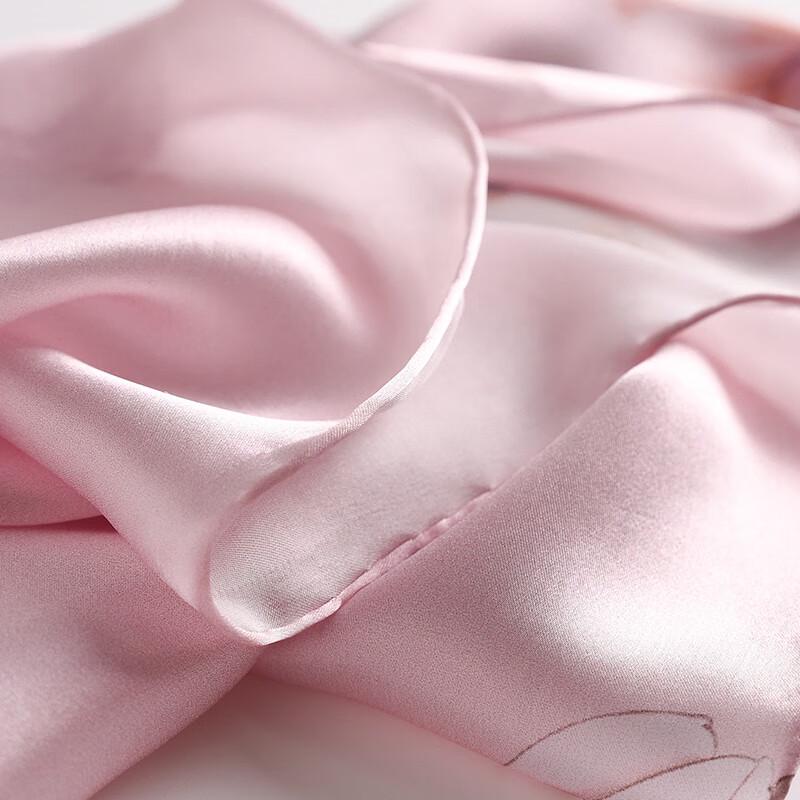 Hangsilu Women's Silk Scarf & Shawl with Scarf Buckle Gift Set