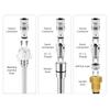 4Pcs Sink Faucet Adapter Set Quick Connector Dishwasher Washer Snap Coupling Adapter for Garden Hose and Shower Hose