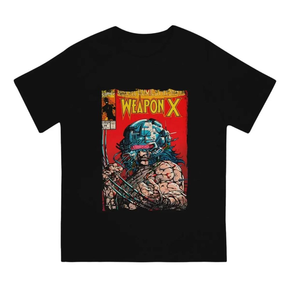 Men's T-Shirts Vintage Cover Funny Tees Short Sleeve Deadpool And Wolverine T Shirts Round Neck Clothes Summer