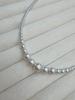 Shijia Pearl Silver Clavicle Necklace for Women - High-End 2025 Luxury Socialite Style