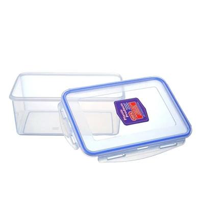 1 pz 1500 ml rettangolo rotondo commestibile plastica frigorifero frutta e verdura contenitore per alimenti con fibbia sigillata su quattro lati