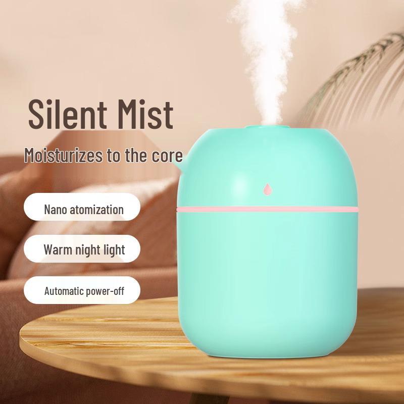 Portable USB Silent Air Humidifier for Home, Office, Car, and Bedroom