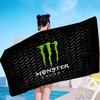 M-MonsterS LOGO Energy Microfiber Blanket Quick Drying Beach Towels Oversized Printing Super Absorbent Pool Towel Blanket