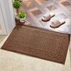 Semi-Circular Non-Slip Water-Absorbing Doormat - Wear-Resistant Floor Mat for Bedroom or Entrance Hall.