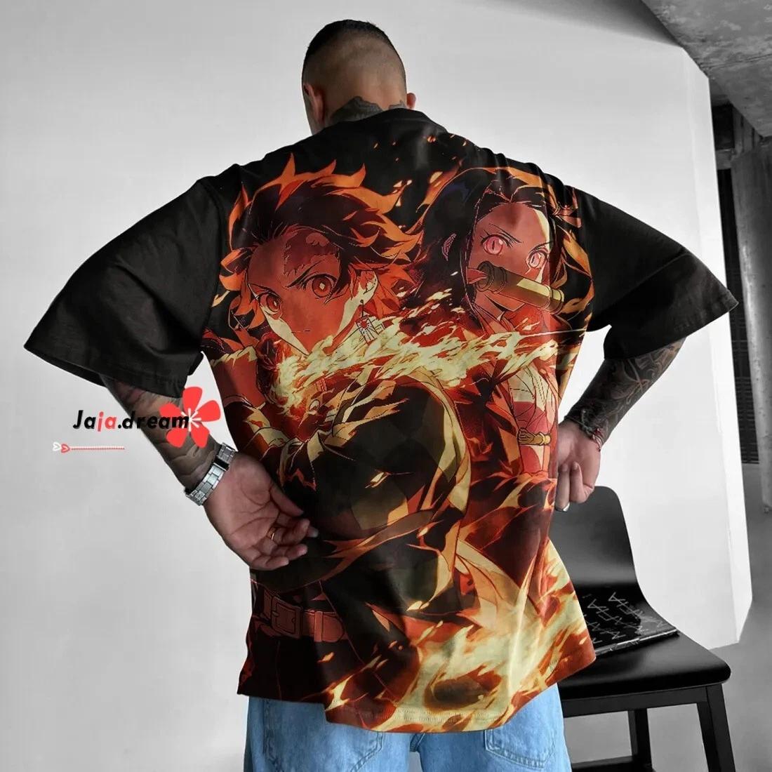 

Demon Slayer Cosplay Anime Manga T-Shirt Tee Casual Costumes Polyester Unisex S