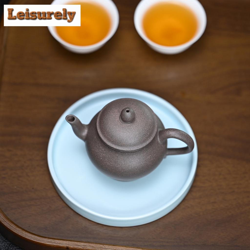 111ml Boutique Yixing Purple Clay Teapots Handmade Palace Lantern Pot Raw Ore Hundred Mesh Sand Mud Kettle Chinese Zisha Tea Set