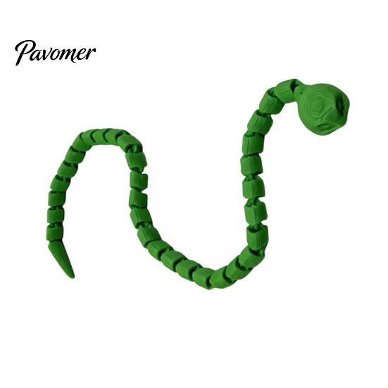 Articulated Snake Figurine 1/3/5Pcs 3D Printed Simulated Toy, Movable Joints Stress Relief Toy for Desktop Decor, Fidget
