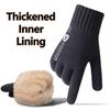 Neue Herren-Warmhandschuhe für den Winter, Touchscreen, plus Samt, verdickt, kältefest und warm, Wollstrickhandschuhe