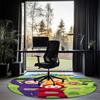 Teletubbies Printed Round Rug Carpet Chair Rug Area Rug Entryway Doormats,for Office Chair Living Room Bedroom Kitchen Room.