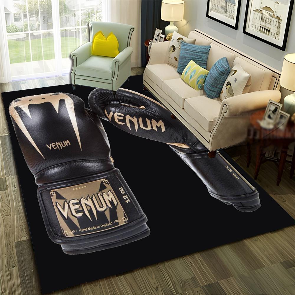 HD Boxer Fight HD Boxing Gloves 3D Carpet Rug for Home Living Room Bedroom Sofa Doormat Decor,Child Area Rug Non-slip Floor Mat