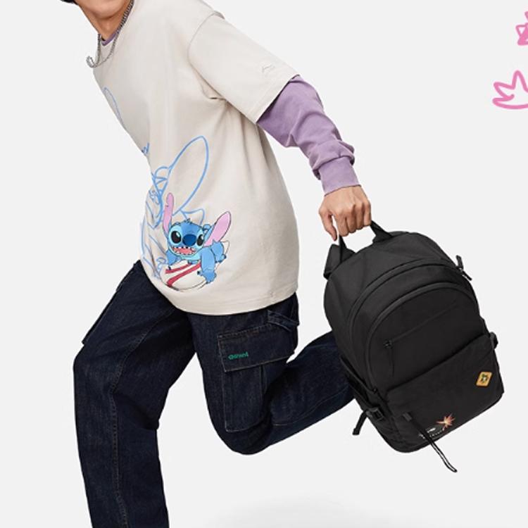 New LiNing Disney Toy Story, Collaboration Polyester Backpack Regular Unisex Black ABSU029-1