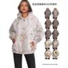 Autumn Unisex 3D Maple Leaf Print Hoodie with Patch Pockets
