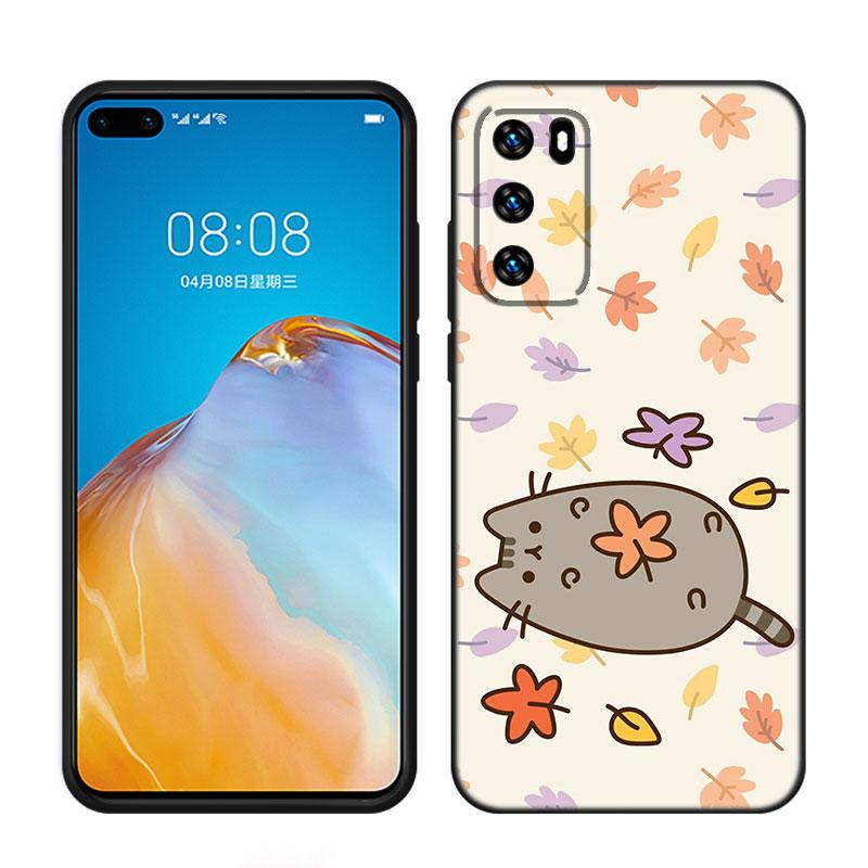 Милый чехол для телефона с изображением кота кавайи для Huawei Pura 70 Ultra P20 P30 P40 Lite P60 Art P50 Pro P50E P Smart 2018 2019 2020 2021