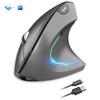 Yeni Çift Modlu Kablosuz Dikey Fare Bluetooth 5.1 Sessiz Ergonomik 6 Düğmeli Type‑C 2400DPI Ofis Dizüstü Bilgisayar İçin Fare Eli Sendromu Önleyici
