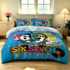 3PCS Duvet Cover Set SIX SEVEN 67 Graffiti Street Print Bedding Set Kids Boys Soft Microfiber Quilt Cover Pillowcases