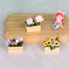 1/12 Miniature Potted Flower Model Figurine For Doll House Scene Display Accessories Microlandscape Setting Props