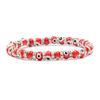 6mm Evil Eye Glass Beaded Bracelet Elastic Stretch Unisex Jewelry