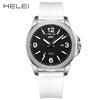 HELEI Herey's new men's watch waterproof quartz watch silicone strap luminous watch non-mechanical one