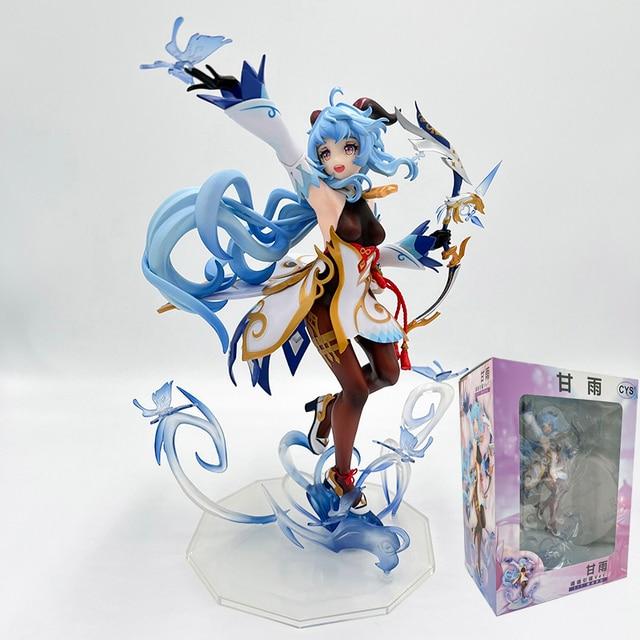 28cm Kamisato Ayaka Genshin Impact Anime Figure Raiden Shogun /Yae Miko Action Figure Paimon /Klee /Ganyu Figurine Model Doll Toys