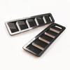 2pcs Universal Hood Vents Louver Air Cooling Spoiler For Mustang Flow Intake Hood Self-Adhesive Louver Cooling Panel Black