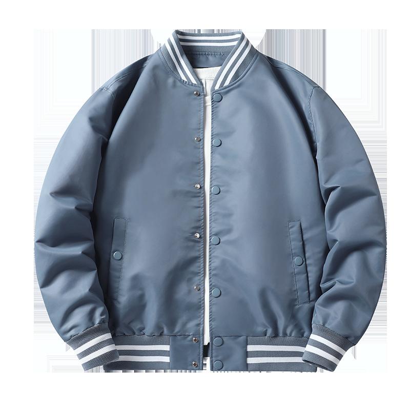 Farbeingesetzte Baseball-Uniform Herren Frühling und Herbst Bomberjacke Herren und Damen Gleicher Stil Paarkleidung Ins Trendige Arbeitsjacke