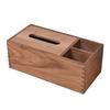 Elegante Taschentuchbox aus schwarzem Walnussholz für Wohnzimmer, Esstisch oder Schlafzimmer